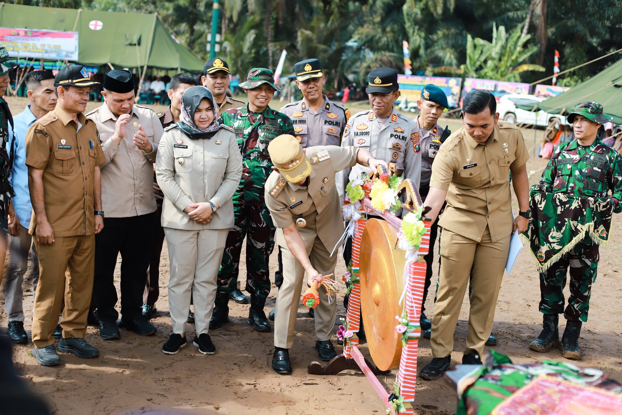 Wabup Madina Hadiri Pembukaan TMMD ke-127 Kodim 0212/TS di Sangkunur